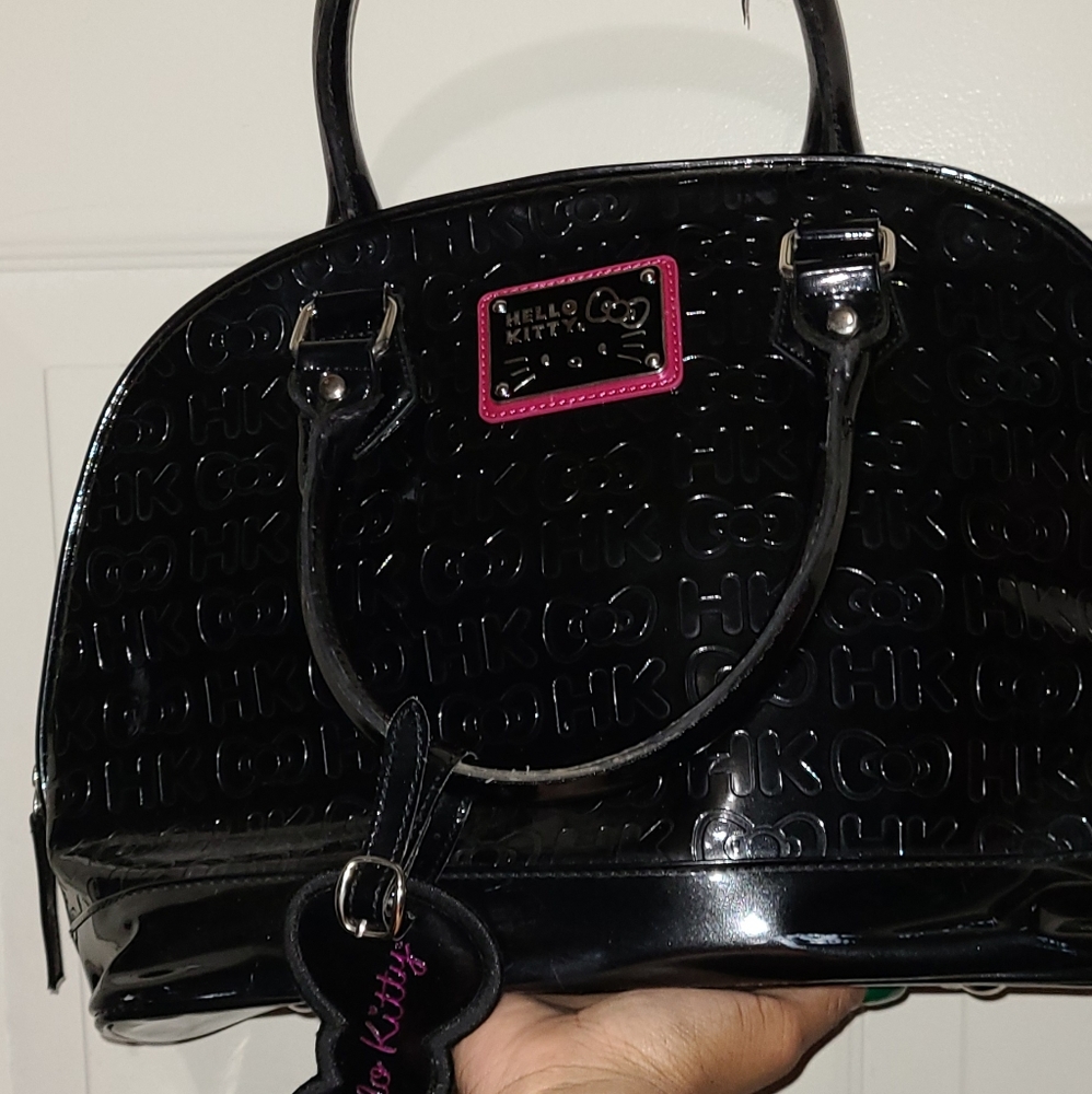 Large black hello kitty bag.